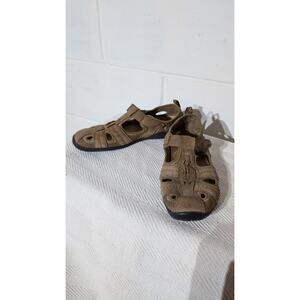 Earth Origins Closed Toe Fisherman Sandal Leather Size 7 Womens